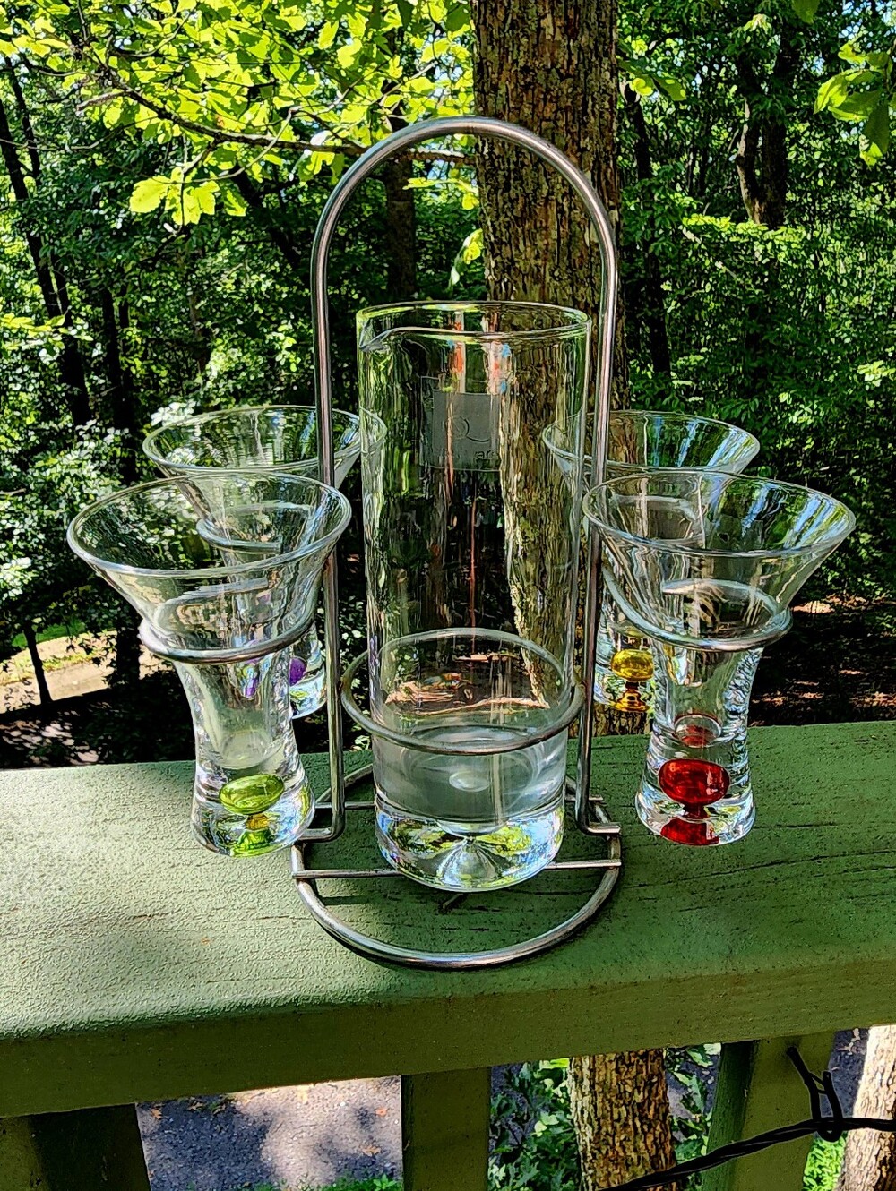 Glass Bar Set. Vintage. Like NEW.